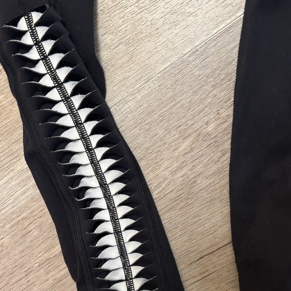 SoulCycle Black Leggings with Silver Accents - Picture 2 of 3